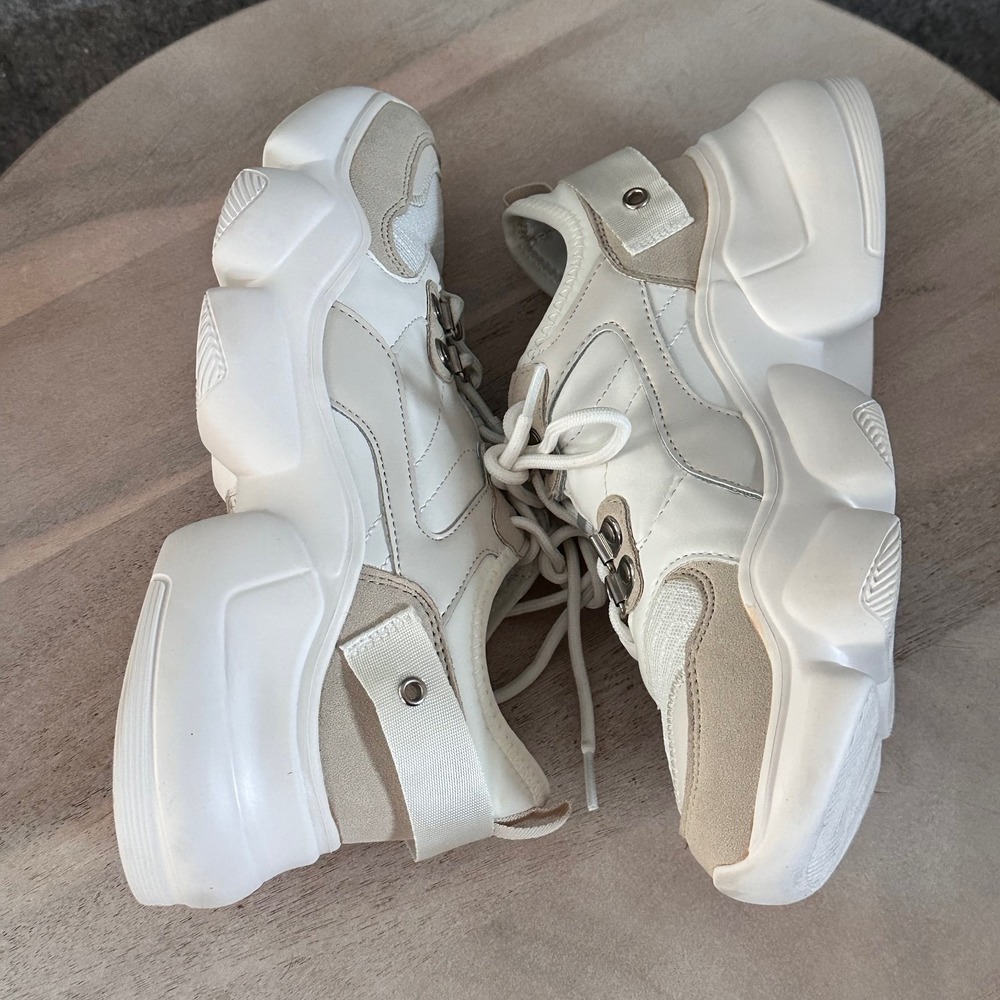 Berness Women Size 9 Chunky Platform Sneakers Thick Sole Walking Casual Trainers - Picture 12 of 16